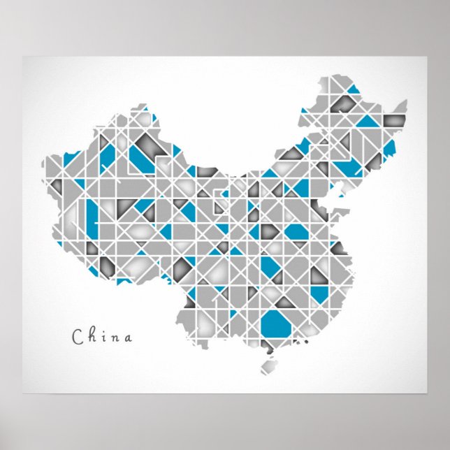 KARTA i CHINAN | Crystal Diamond Stil Artwork Poster (Framsidan)
