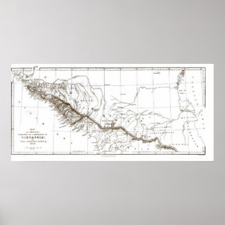 karta i CIRCASSIA1840 Poster