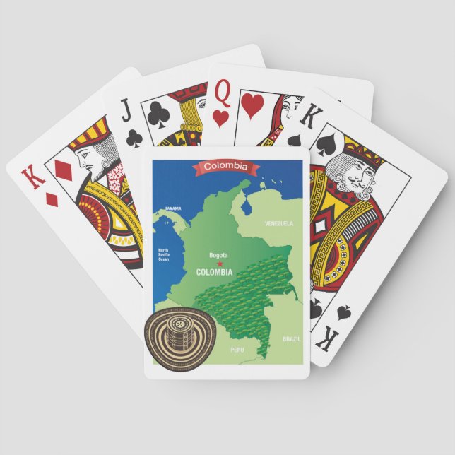 Karta i Colombia Casinokort (Baksidan)