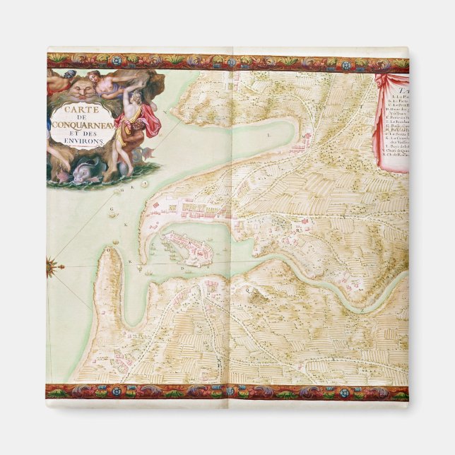 Karta i Concarneau Magnet (Framsidan)