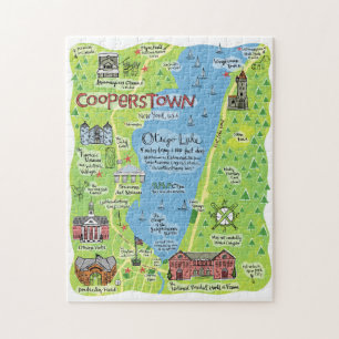 Karta i Cooperstown, Jigszle Puzzle Pussel