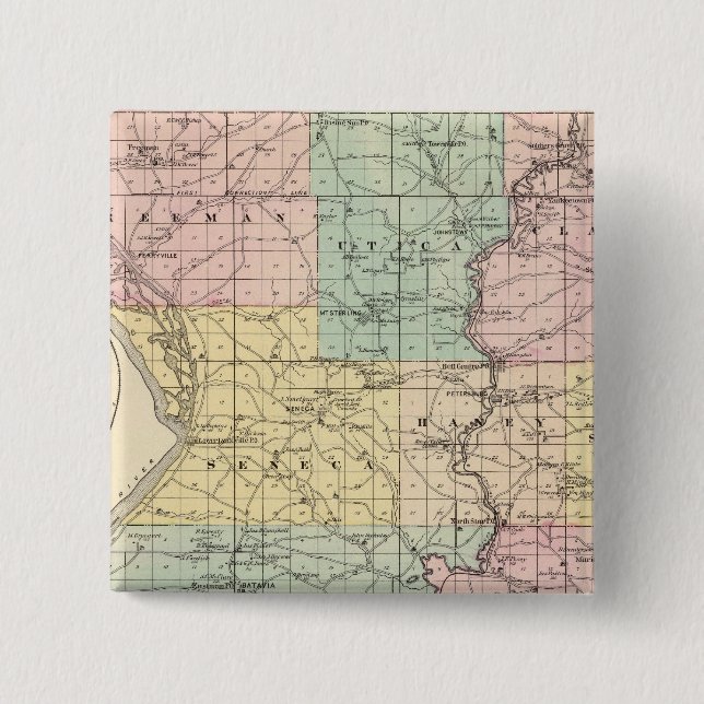 Karta i Crawford County, delstaten Wisconsin Knapp (Framsida)