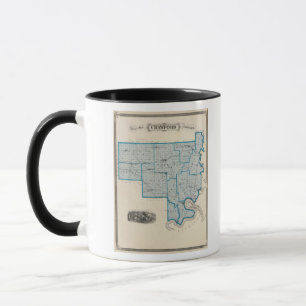 Karta i Crawford County Mugg