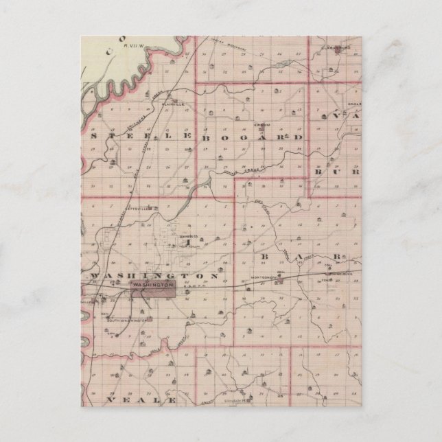 Karta i Daviess County Vykort (Framsida)