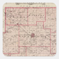 Karta i Decatur County med St Omer