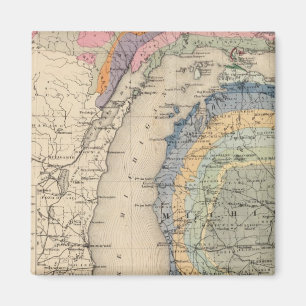 Karta i delstaten Michigan Magnet