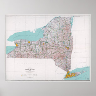 Karta i delstaten New York (1976) Poster
