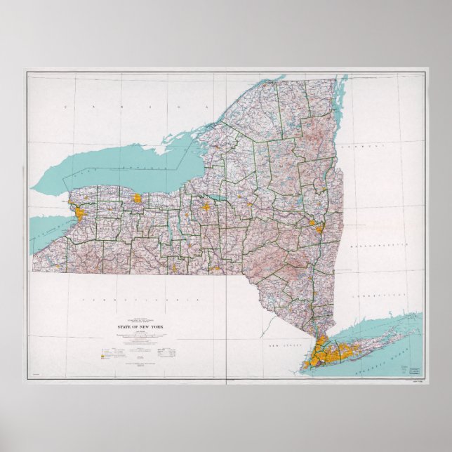 Karta i delstaten New York (1976) Poster (Framsidan)