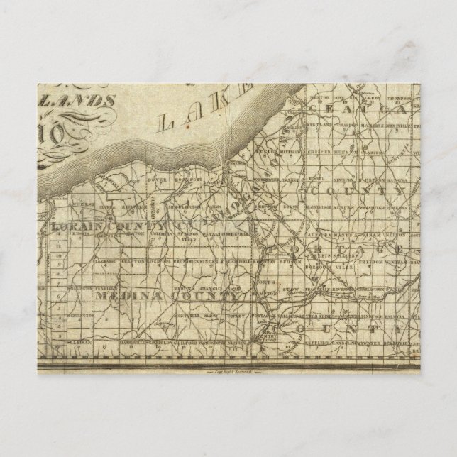 Karta i den Westerna reserven Vykort (Framsida)