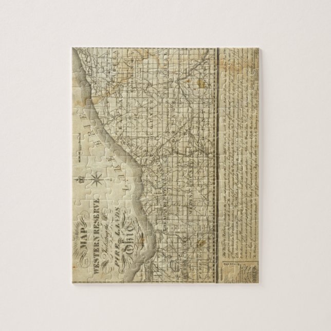 Karta i den Westernare reserven Pussel (Vertikal)