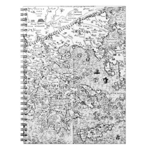 Karta i det antika Grekland Anteckningsbok