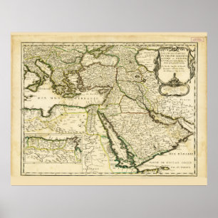 Karta i det ottomanska riket (1654) poster