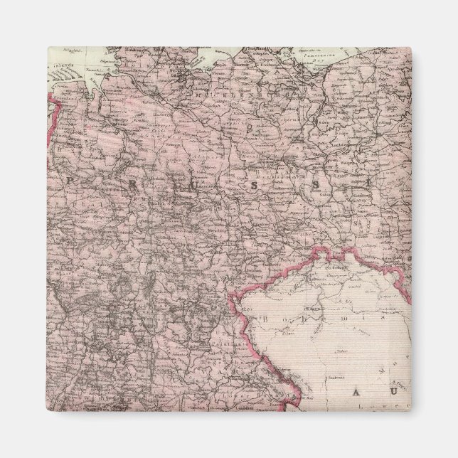 Karta i det tyska imperiet magnet (Framsidan)