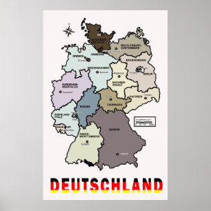 KARTA i DEUTSCHLAND Poster