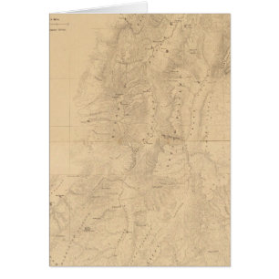 Karta i distriktet Utah Hälsningskort