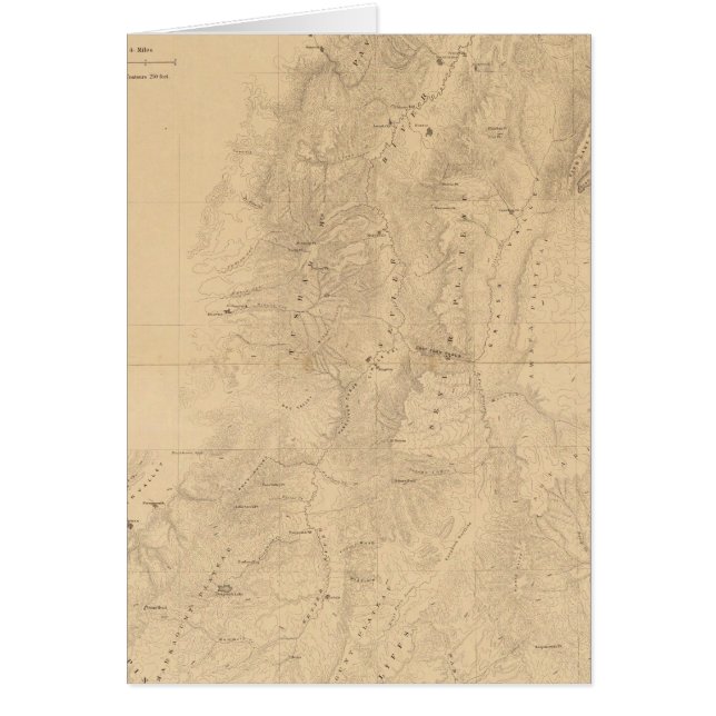 Karta i distriktet Utah Hälsningskort (Framsidan)