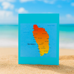 Karta i Dominica Inbjudningar