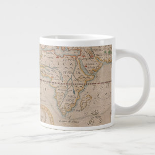Karta i Drake runt Globe Jumbo Mugg