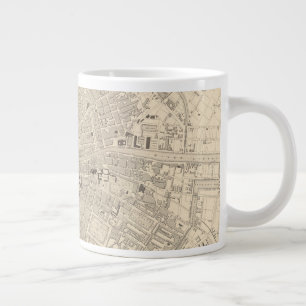 Karta i Dublin, Irland Jumbo Mugg