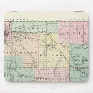 Karta i Eau Claire County, delstaten Wisconsin Musmatta