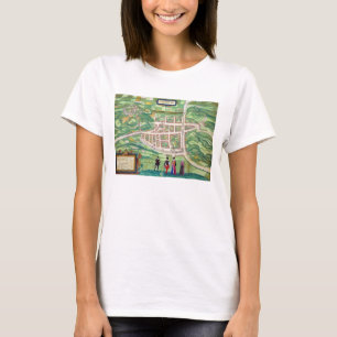 Karta i Edinburgh, från Civitates Orbis Terrarum T Shirt