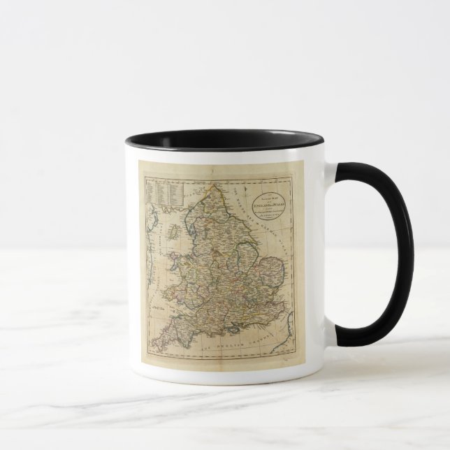 Karta i England och Wales Mugg (Höger)