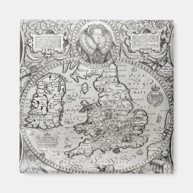 Karta i England under Magnet (Framsidan)