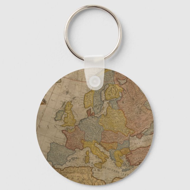 Karta i Europa | 1700 Nyckelring (Framsida)