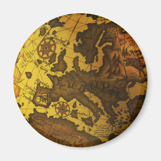 Karta i Europa Magnet