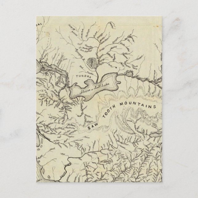 Karta i Fält i Nya Alaska Guld Vykort (Framsida)