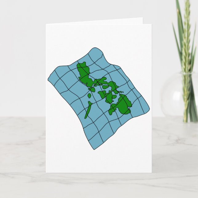 Karta i Filippinernas gratulationskort Kort (Framsida)