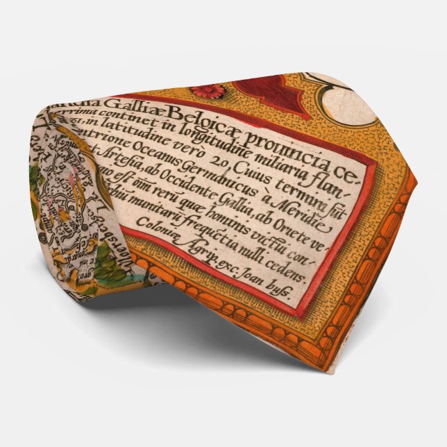 Karta i Flandern (1609) Slips (Rullad)