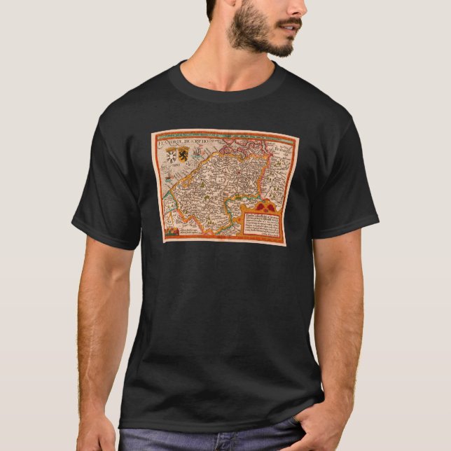 Karta i Flandern (1609) T Shirt (Framsida)