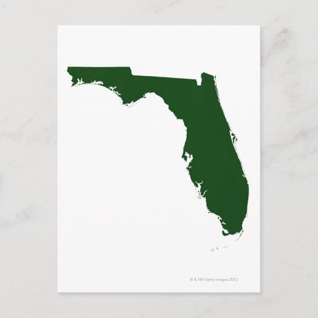 Karta i Florida 3 Vykort (Framsida)