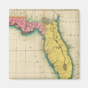 Karta i Florida Magnet