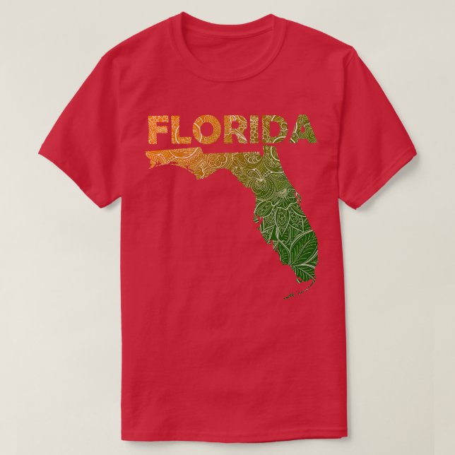 Karta i Florida med texten i g T Shirt (Design framsida)