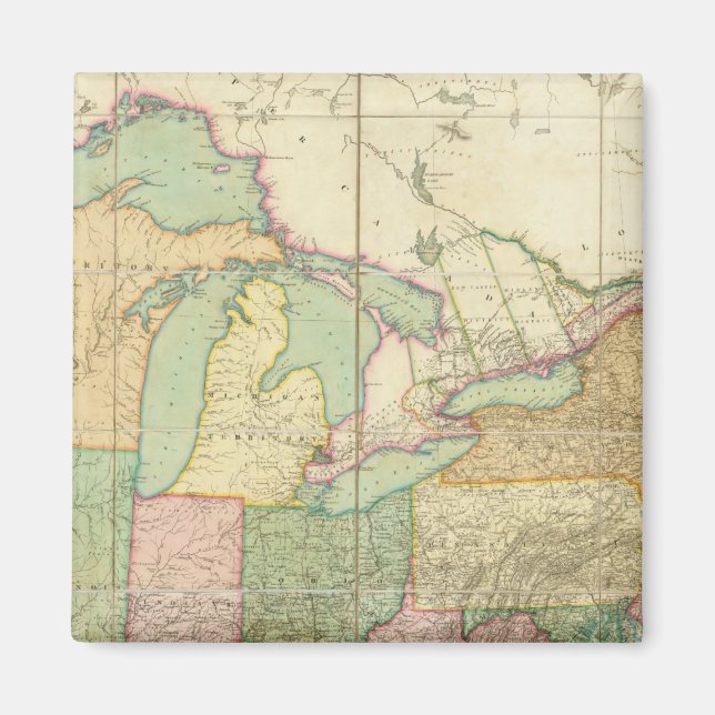 Karta i Förenade Stater 6 Magnet (Framsidan)