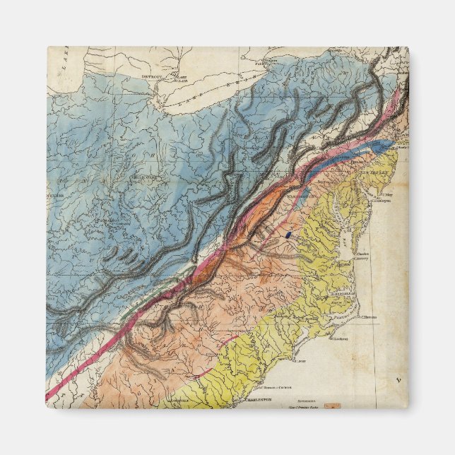 Karta i Förenta staterna 3 Magnet (Framsidan)