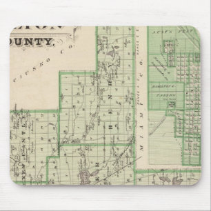 Karta i Fulton County med Rochester, Fulton Co Musmatta