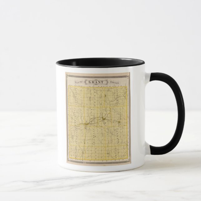 Karta i Grant County Mugg (Höger)