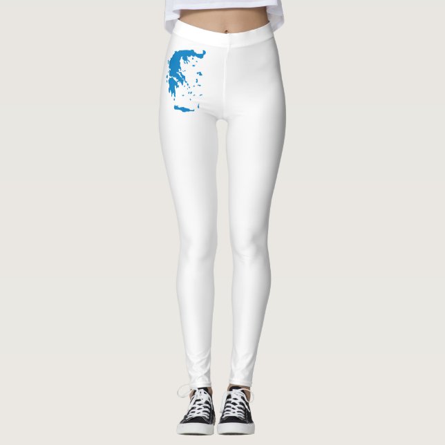 Karta i Grekland Leggings (Framsida)