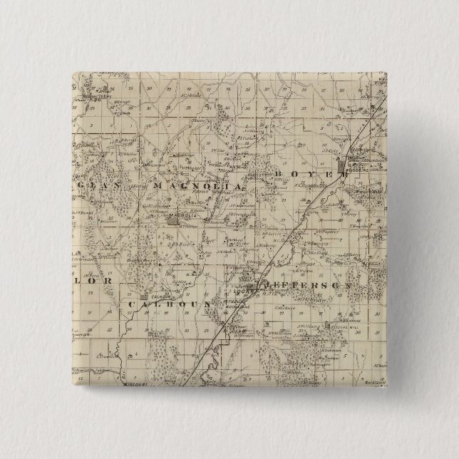 Karta i Harrison County, Iowa Knapp (Framsida)