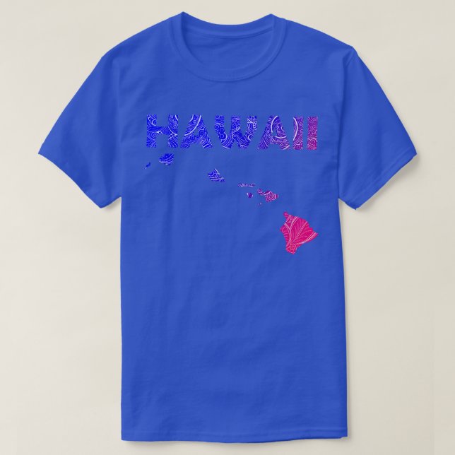 Karta i Hawaii med texten bl. T Shirt (Design framsida)