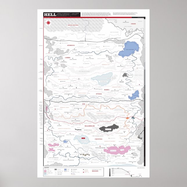 Karta i helvetet poster (Framsidan)