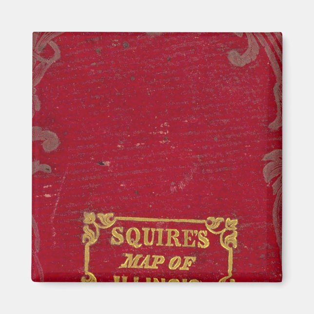 Karta i Illinois Magnet (Framsidan)