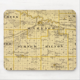 Karta i Iowa County, Iowa Musmatta