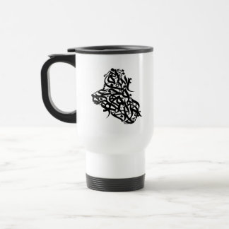Karta i Irak med arabisk kalligrafi Irak Karta Mug Resemugg