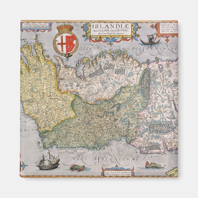Karta i Irland Magnet (Framsidan)