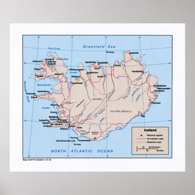 Karta i Islandet (1981) Poster (Framsidan)