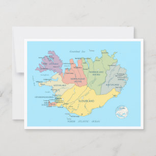 KARTA i ISLANDET Vykort